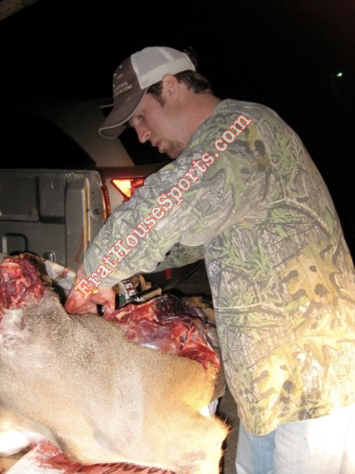 Illustration for article titled Who Wants To See Jordan Shipley Stick His Hands In A Mutilated Deer Carcass?